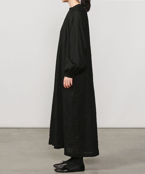 nicholson and nicholson(ニコルソンアンドニコルソン)の「【nicholson and nicholson】〈別注〉ギャザーシャツドレス SOLID WOMEN(ワンピース・レディース・ブラック・38)」の13枚目の写真