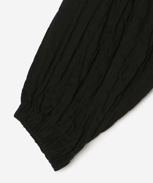 nicholson and nicholson(ニコルソンアンドニコルソン)の「【nicholson and nicholson】〈別注〉ギャザーシャツドレス SOLID WOMEN(ワンピース・レディース・ブラック・38)」の8枚目の写真