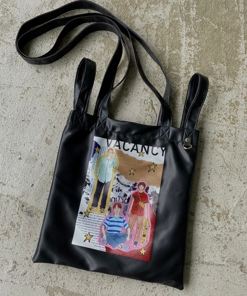 VACANCY（ヴァカンシー）の「【Akari Kuramoto×VACANCY】コラボコラージュイラストマルチトート（トートバッグ・レディース・ブラック・FREE）」の10枚目の写真