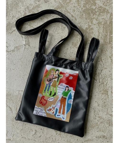 VACANCY（ヴァカンシー）の「【Akari Kuramoto×VACANCY】コラボコラージュイラストマルチトート（トートバッグ・レディース・ブラック・FREE）」の5枚目の写真