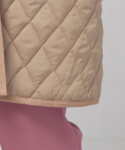 closet story（クローゼットストーリー）の「＜closet story（クローゼットストーリー）＞キルティング ノーカラー コート（ノーカラーコート・レディース・ブラック/ベージュ・FREE）」の14枚目の写真