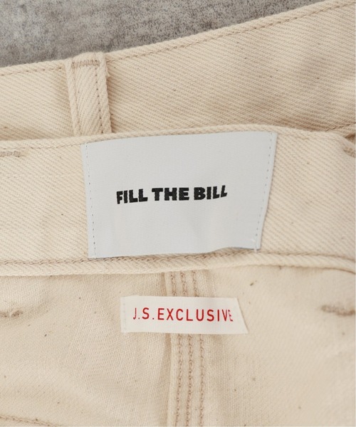 FILL THE BILL(フィルザビル)の「【FILL THE BILL×JS/フィルザビル】デニム ペインターパンツ(デニムパンツ・メンズ・アイボリー/ブラック系その他・1/2)」の6枚目の写真