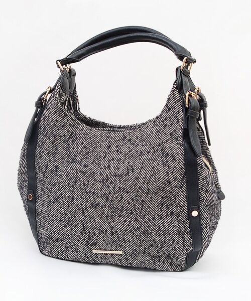 Sac sens（サックセンス）の「チェックセミショルダー（ショルダーバッグ・レディース・ベージュ/ブラック・ﾌﾘ-）」の2枚目の写真