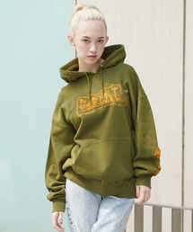 X-girl | FLOWERS LOGO SWEAT HOODIE(パーカー)