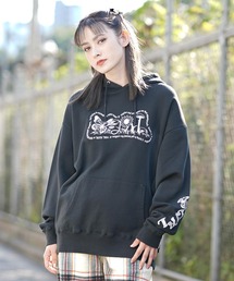 X-girl | FLOWERS LOGO SWEAT HOODIE(パーカー)