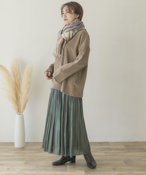 ITEMS URBANRESEARCH(アイテムズ アーバンリサーチ)の「チェックストール(ストール/ショール・レディース・グレー/パープル/ブルー・ONE)」の6枚目の写真
