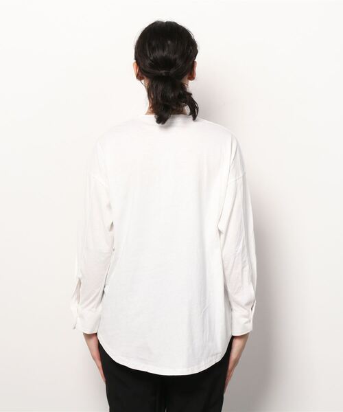 Figments（フィグメンツ）の「カフスロンT（Tシャツ/カットソー・レディース・ブラック/ホワイト・FREE）」の18枚目の写真