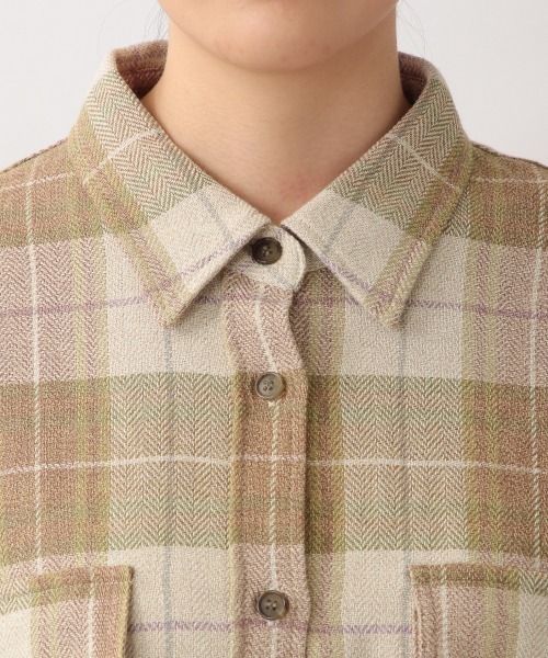 LOWRYS FARM(ローリーズファーム)の「ヘリンボーンチェックシャツLS 214844(シャツ/ブラウス・レディース・ベージュ/ブラウン/グリーン・FREE)」の13枚目の写真