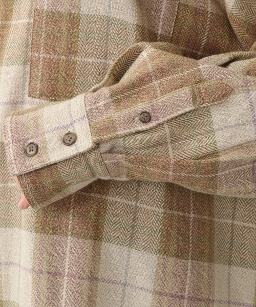 LOWRYS FARM(ローリーズファーム)の「ヘリンボーンチェックシャツLS 214844(シャツ/ブラウス・レディース・ベージュ/ブラウン/グリーン・FREE)」の15枚目の写真