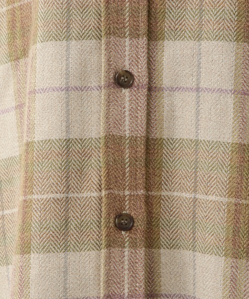 LOWRYS FARM(ローリーズファーム)の「ヘリンボーンチェックシャツLS 214844(シャツ/ブラウス・レディース・ベージュ/ブラウン/グリーン・FREE)」の19枚目の写真