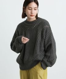 2021 AW クルーネックボリュームリブニット