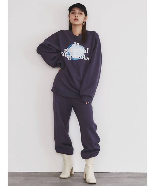 CALNAMUR(カルナムール)の「ambitious裏起毛スエットトップス(スウェット・レディース・ホワイト/ネイビー/ブラウン・FREE)」の21枚目の写真