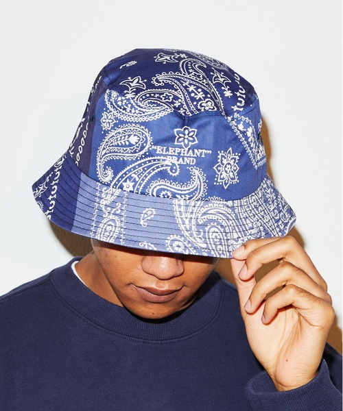 atmos（アトモス）の「atmos x ELEPHANT BRAND BANDANA BUCKET HAT