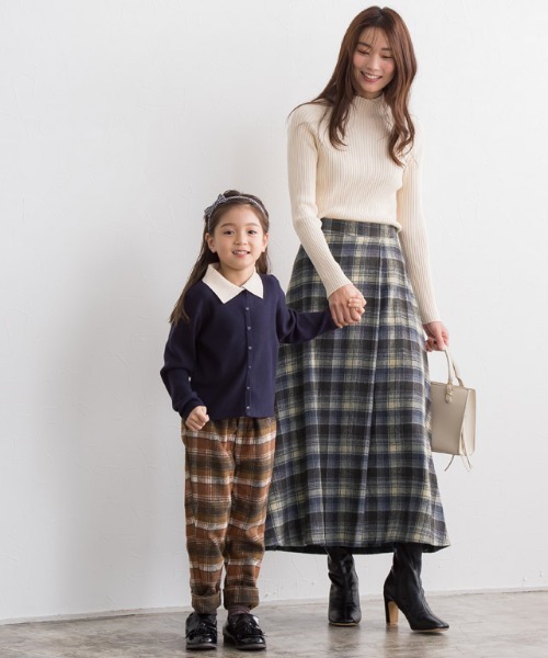 lulpini（ルルピー二）の「kids ウールタッチチェック柄パンツ（その他パンツ・キッズ・ブラウン/キャメル・S/M/L）」の22枚目の写真