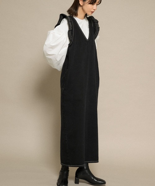 KBF（ケイビーエフ）の「エクストラスリーブプルオーバー（シャツ/ブラウス・レディース・ブラック/オフホワイト/インディゴブルー・ONE）」の22枚目の写真