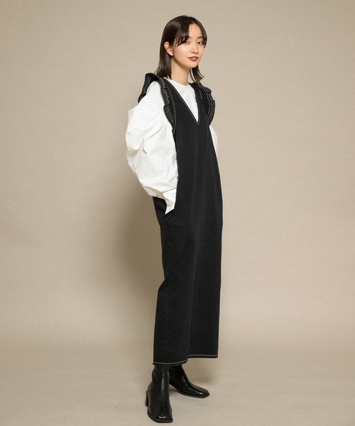 KBF（ケイビーエフ）の「エクストラスリーブプルオーバー（シャツ/ブラウス・レディース・ブラック/オフホワイト/インディゴブルー・ONE）」の16枚目の写真