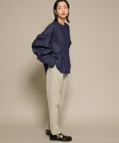 KBF（ケイビーエフ）の「エクストラスリーブプルオーバー（シャツ/ブラウス・レディース・ブラック/オフホワイト/インディゴブルー・ONE）」の17枚目の写真