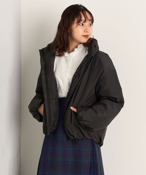 fredy couleur（フレディクルール）の「中綿エコサーモライトフードブルゾン（その他アウター・レディース・ブラック/オリーブ/キャメル・38）」の10枚目の写真