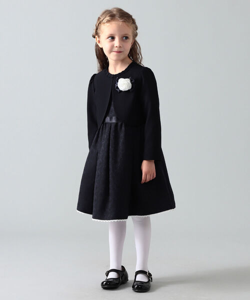 こども ビームス(コドモビームス)の「こども ビームス / ボレロ & ジャカードワンピース セット(115~130㎝)(スーツセット・キッズ・ネイビー・120/130/115)」の13枚目の写真