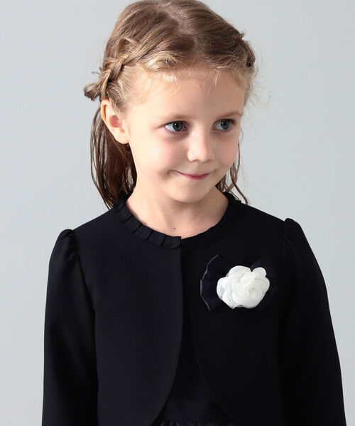 こども ビームス(コドモビームス)の「こども ビームス / ボレロ & ジャカードワンピース セット(115~130㎝)(スーツセット・キッズ・ネイビー・120/130/115)」の17枚目の写真