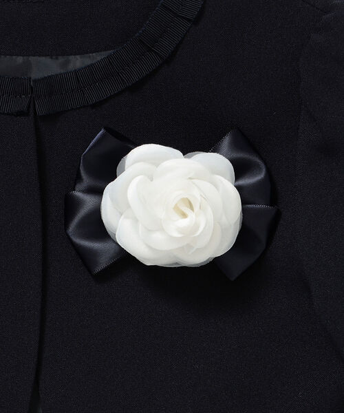 こども ビームス(コドモビームス)の「こども ビームス / ボレロ & ジャカードワンピース セット(115~130㎝)(スーツセット・キッズ・ネイビー・120/130/115)」の7枚目の写真