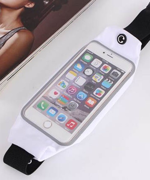 STYLEBLOCK（スタイルブロック）の「クリアウエストポーチ（ボディバッグ/ウエストポーチ・レディース・ブラック/ネイビー/レッド/ピンク/イエロー/ブルー/ローズ/ホワイト・FREE）」の2枚目の写真