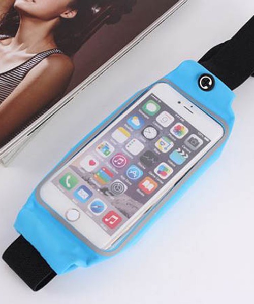 STYLEBLOCK（スタイルブロック）の「クリアウエストポーチ（ボディバッグ/ウエストポーチ・レディース・ブラック/ネイビー/レッド/ピンク/イエロー/ブルー/ローズ/ホワイト・FREE）」の4枚目の写真