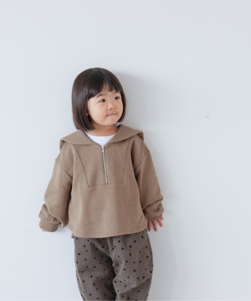 LOWRYS FARM（ローリーズファーム）の「ウラケセーラープルオーバー　256250（Tシャツ/カットソー・キッズ・アイボリー/グレー/カーキ・120cm/130cm/110cm）」の13枚目の写真