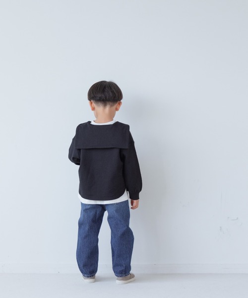 LOWRYS FARM（ローリーズファーム）の「ウラケセーラープルオーバー　256250（Tシャツ/カットソー・キッズ・アイボリー/グレー/カーキ・120cm/130cm/110cm）」の7枚目の写真