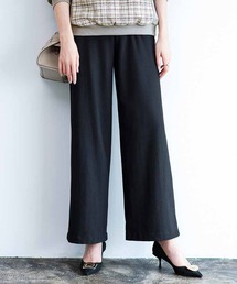 ＩＥＤＩＴ　光吸収発熱素材＆裏起毛でいつでも暖かな　すっきり見えストレッチワイドパンツ