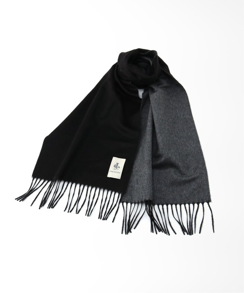 EDIFICE（エディフィス）の「【PIACENZA / ピアチェンツァ】シルクカシミア Wフェイスソリッドマフラー 30*170（マフラー・メンズ・ベージュ/ネイビー/ブラウン/グレー/ブルー・FREE）」の2枚目の写真