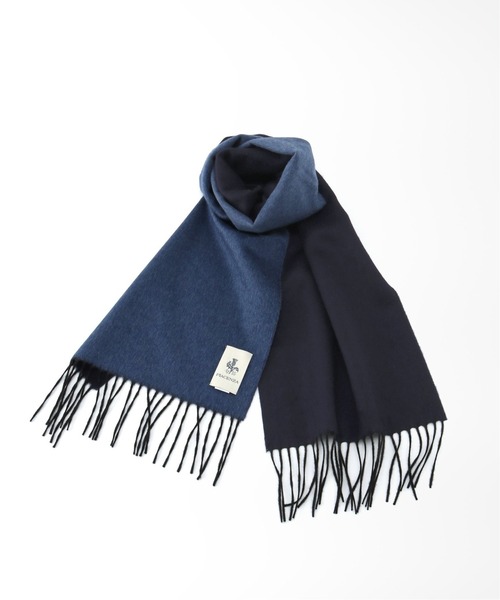 EDIFICE（エディフィス）の「【PIACENZA / ピアチェンツァ】シルクカシミア Wフェイスソリッドマフラー 30*170（マフラー・メンズ・ベージュ/ネイビー/ブラウン/グレー/ブルー・FREE）」の5枚目の写真