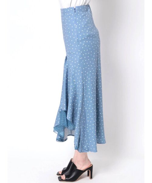 MERCURYDUO（マーキュリーデュオ）の「アシメフリルマーメイドドットスカート（スカート・レディース・オフホワイト/ブラック/ブルー・SMALL/MEDIUM）」の13枚目の写真