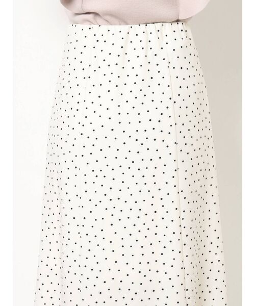 MERCURYDUO（マーキュリーデュオ）の「アシメフリルマーメイドドットスカート（スカート・レディース・オフホワイト/ブラック/ブルー・SMALL/MEDIUM）」の4枚目の写真