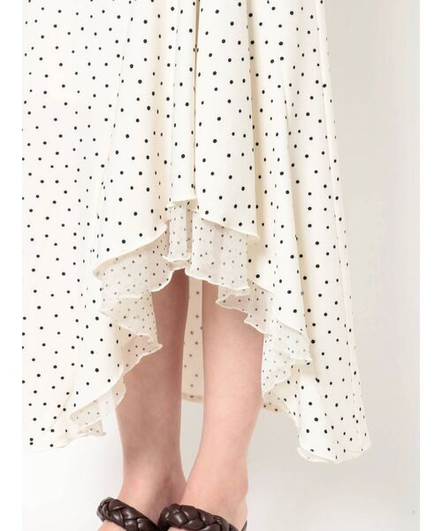 MERCURYDUO（マーキュリーデュオ）の「アシメフリルマーメイドドットスカート（スカート・レディース・オフホワイト/ブラック/ブルー・SMALL/MEDIUM）」の11枚目の写真