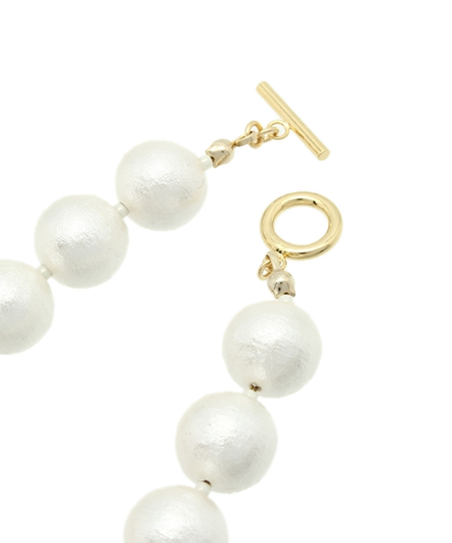 603（ロクマルサン）の「603 コットンパールスーパーロングネックレス（ネックレス・レディース・ホワイト・FREE）」の2枚目の写真