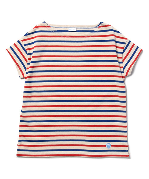 ORCIVAL（オーシバル）の「ORCIVAL / ショートスリーブボーダーバスクシャツ（Tシャツ/カットソー・レディース・その他1/その他2/その他3・ONE SIZE）」の1枚目の写真