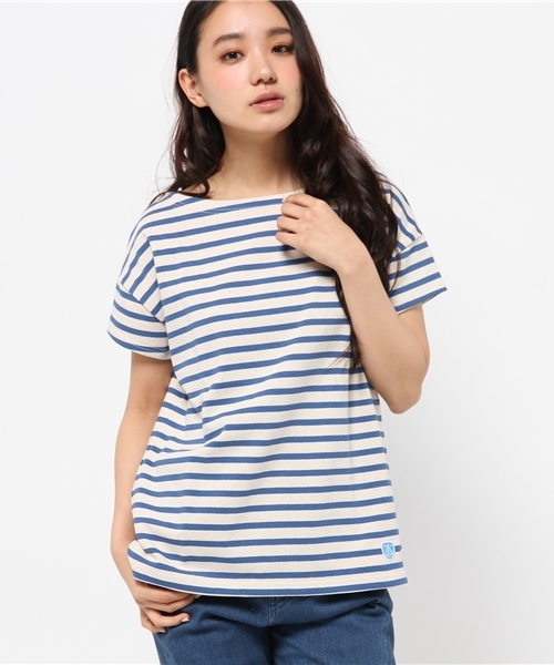 ORCIVAL（オーシバル）の「ORCIVAL / ショートスリーブボーダーバスクシャツ（Tシャツ/カットソー・レディース・その他1/その他2/その他3・ONE SIZE）」の10枚目の写真
