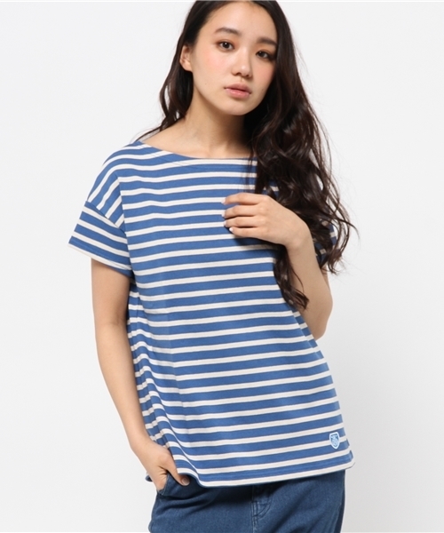 ORCIVAL（オーシバル）の「ORCIVAL / ショートスリーブボーダーバスクシャツ（Tシャツ/カットソー・レディース・その他1/その他2/その他3・ONE SIZE）」の11枚目の写真