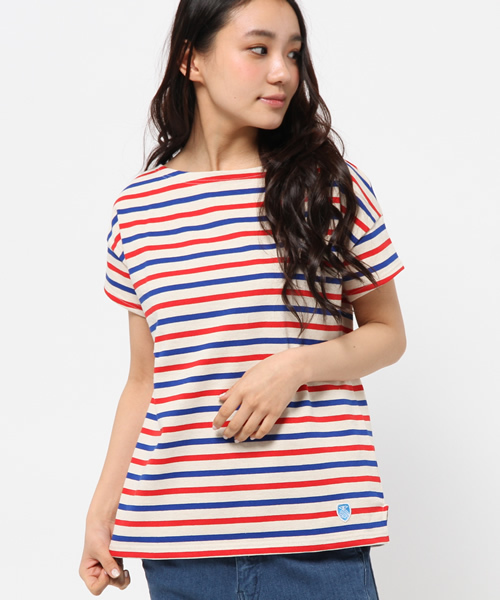 ORCIVAL（オーシバル）の「ORCIVAL / ショートスリーブボーダーバスクシャツ（Tシャツ/カットソー・レディース・その他1/その他2/その他3・ONE SIZE）」の17枚目の写真