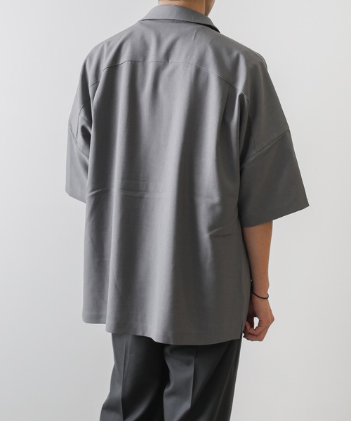ATTACHMENT ドルマンオープンカラーシャツ ADRER シャツ dolman sleeve open color shirt / ドルマン