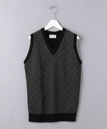 Johnstons of Elgin | ＜JOHNSTONS（ジョンストンズ）＞ ジャカード ニット ベスト(ニット/セーター)