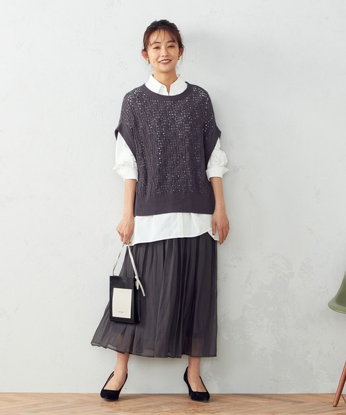 MONO COMME CA(モノコムサ)の「スクエア ミニポシェット(ショルダーバッグ・レディース・ブラック/ベージュ/パイソン・FREE)」の20枚目の写真