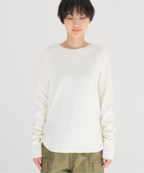 FRAMeWORK(フレームワーク)の「ウール混針抜きラグランT3◆(Tシャツ/カットソー・レディース・ホワイト/ブラック・FREE)」の16枚目の写真