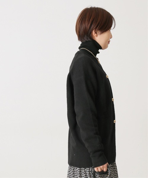 journal standard L'essage（ジャーナルスタンダードレサージュ）の「ウールアクリルキンボタンカーディガン（カーディガン/ボレロ・レディース・アイボリー/モスグリーン/ブラック・FREE）」の9枚目の写真
