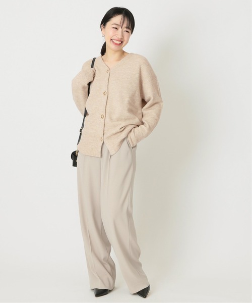 journal standard L'essage（ジャーナルスタンダードレサージュ）の「ウールアクリルキンボタンカーディガン（カーディガン/ボレロ・レディース・アイボリー/モスグリーン/ブラック・FREE）」の19枚目の写真