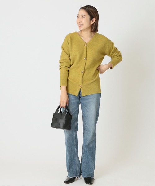 journal standard L'essage（ジャーナルスタンダードレサージュ）の「ウールアクリルキンボタンカーディガン（カーディガン/ボレロ・レディース・アイボリー/モスグリーン/ブラック・FREE）」の15枚目の写真