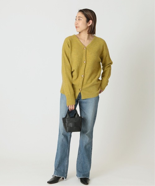 journal standard L'essage（ジャーナルスタンダードレサージュ）の「ウールアクリルキンボタンカーディガン（カーディガン/ボレロ・レディース・アイボリー/モスグリーン/ブラック・FREE）」の10枚目の写真