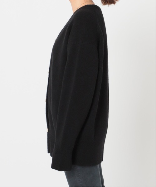 journal standard L'essage（ジャーナルスタンダードレサージュ）の「ウールアクリルキンボタンカーディガン（カーディガン/ボレロ・レディース・アイボリー/モスグリーン/ブラック・FREE）」の6枚目の写真