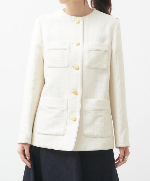 美品martinique マルティニーク　ダブルジャケット　ホワイト　フリー ダブルジャケット｜martinique（マルティニーク）｜商品詳細